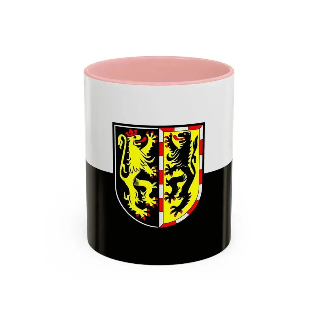 Flag of Hof Germany - Accent Coffee Mug 11oz Pink - Go Mug Yourself
