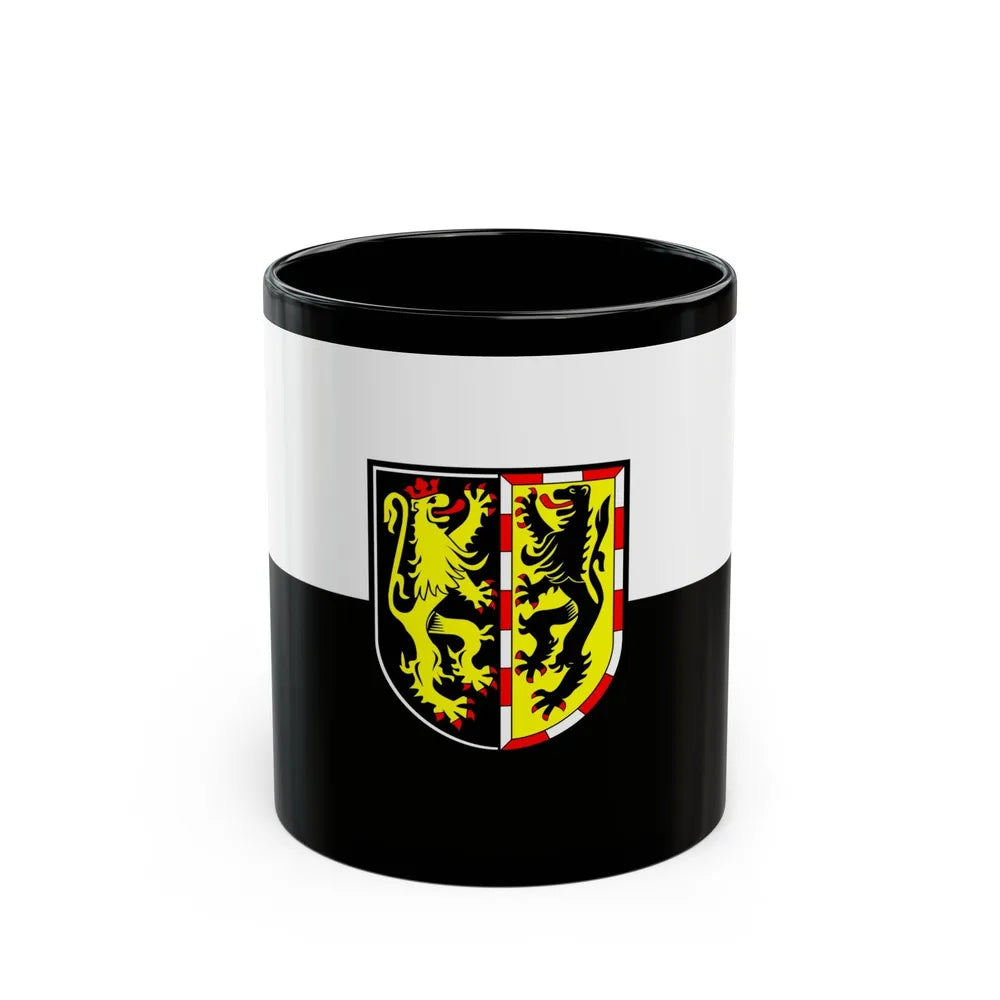 Flag of Hof Germany - Black Coffee Mug-11oz-Go Mug Yourself