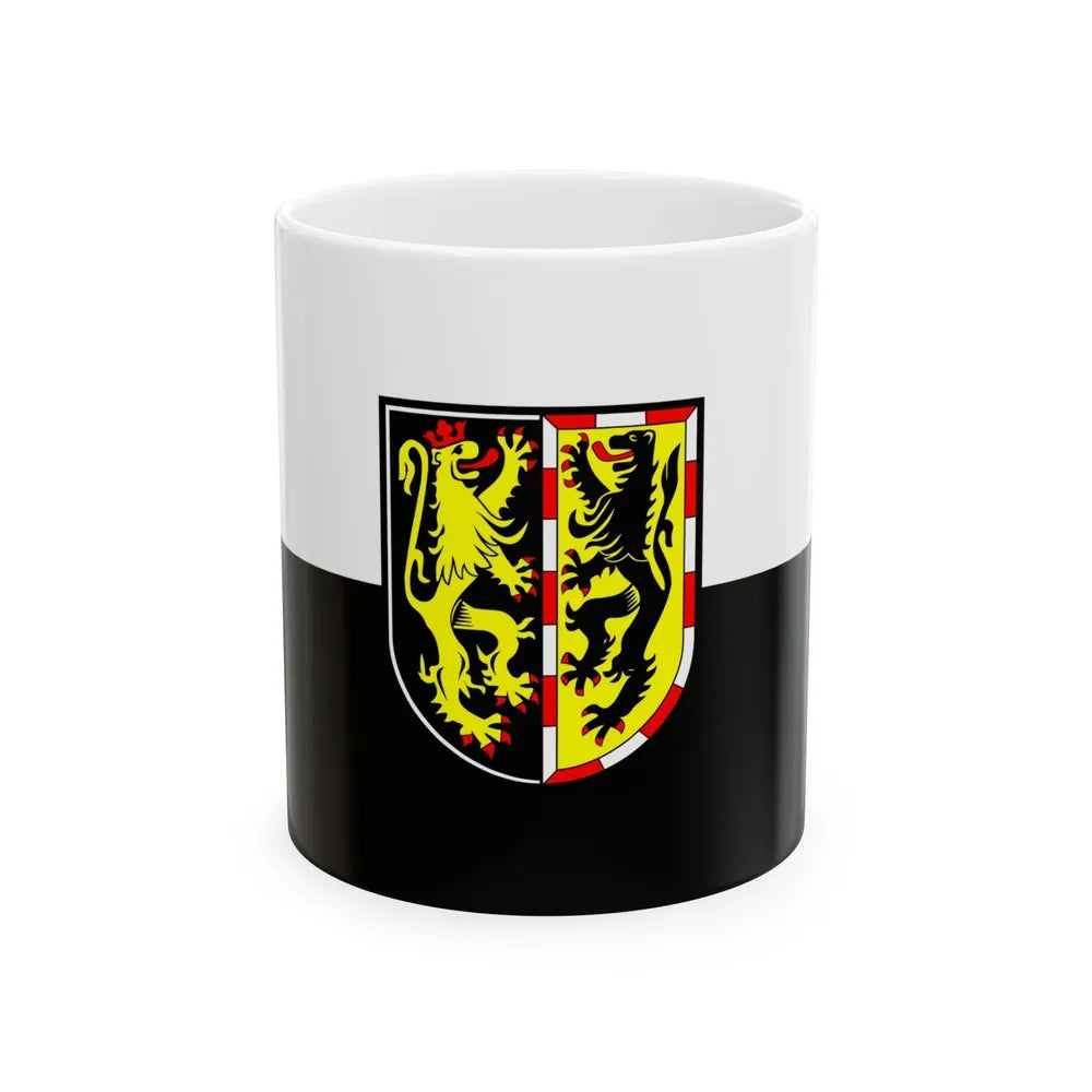 Flag of Hof Germany - White Coffee Mug-11oz-Go Mug Yourself