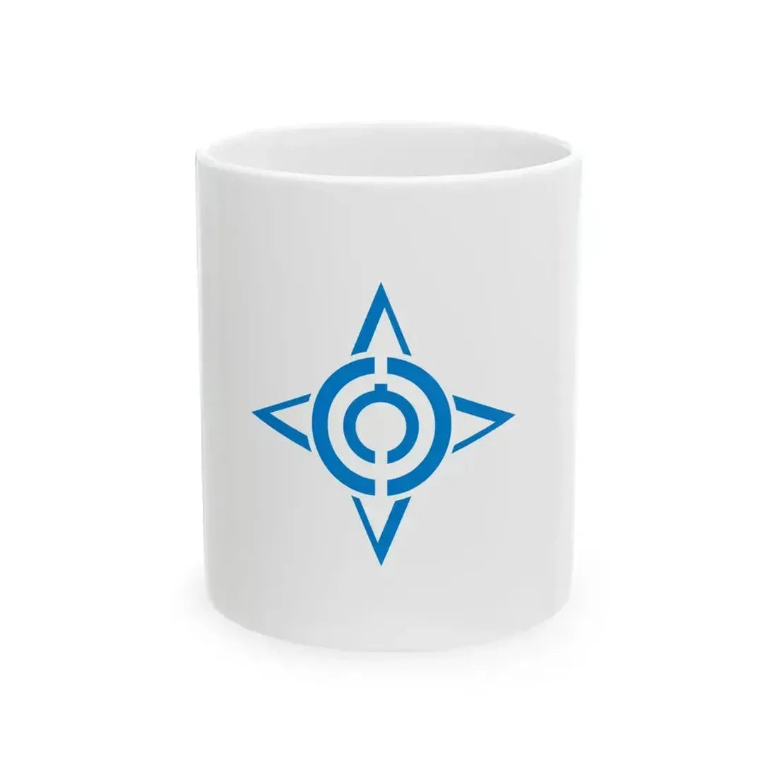 Flag of Hofu Yamaguchi (Japan) White Coffee Mug 11oz - Go Mug Yourself