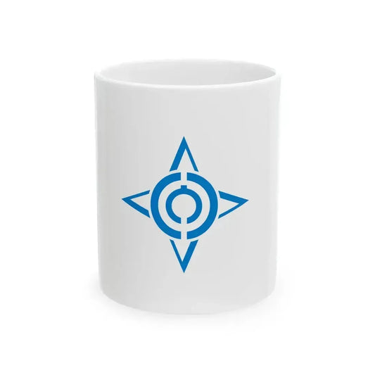 Flag of Hofu Yamaguchi (Japan) White Coffee Mug 11oz - Go Mug Yourself