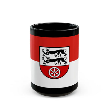 Flag of Hohenlohekreis Germany - Black Coffee Mug-15oz-Go Mug Yourself