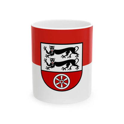 Flag of Hohenlohekreis Germany - White Coffee Mug-11oz-Go Mug Yourself