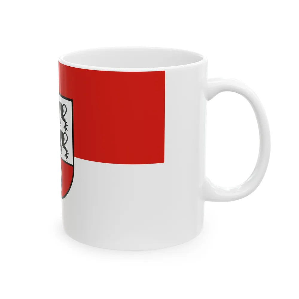 Flag of Hohenlohekreis Germany - White Coffee Mug-Go Mug Yourself