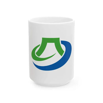 Flag of Hoki Tottori (Japan) White Coffee Mug 15oz - Go Mug Yourself