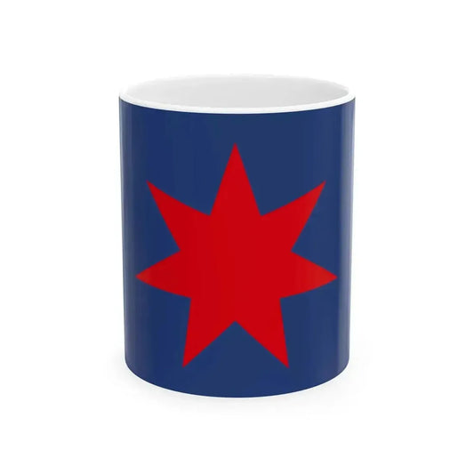 Flag of Hokkaido Development Commission Proposal (Japan) White Coffee Mug 11oz - Go Mug Yourself