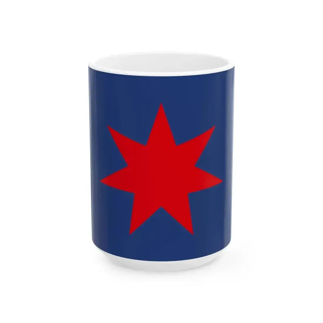 Flag of Hokkaido Development Commission Proposal (Japan) White Coffee Mug 15oz - Go Mug Yourself