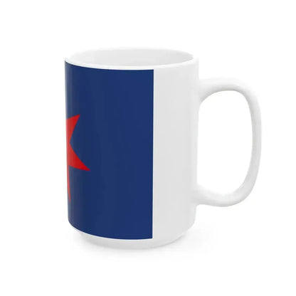 Flag of Hokkaido Development Commission Proposal (Japan) White Coffee Mug - Go Mug Yourself