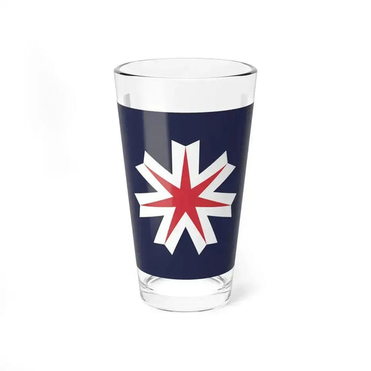 Flag of Hokkaido Prefecture Japan - Pint Glass 16oz 16oz - Go Mug Yourself