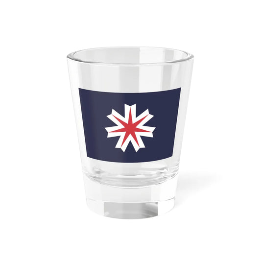Flag of Hokkaido Prefecture (Japan) Shot Glass 1.5oz 1.5oz - Go Mug Yourself