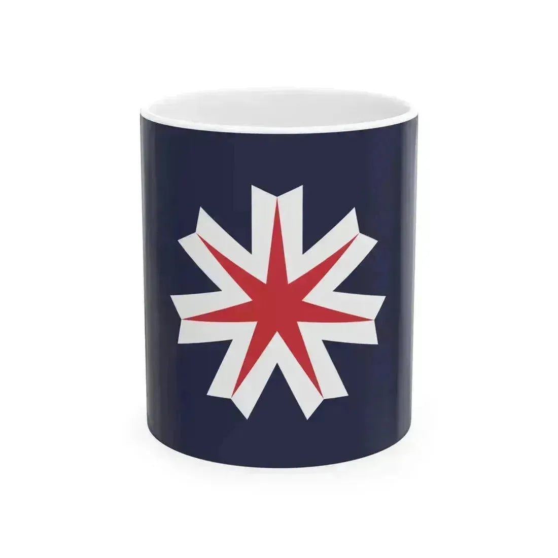Flag of Hokkaido Prefecture (Japan) White Coffee Mug 11oz - Go Mug Yourself