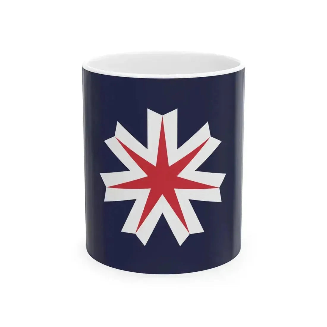Flag of Hokkaido Prefecture Japan - White Coffee Mug 11oz - Go Mug Yourself
