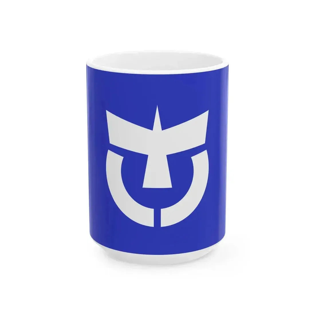 Flag of Hokota Ibaraki 1955-2005 (Japan) White Coffee Mug 15oz - Go Mug Yourself
