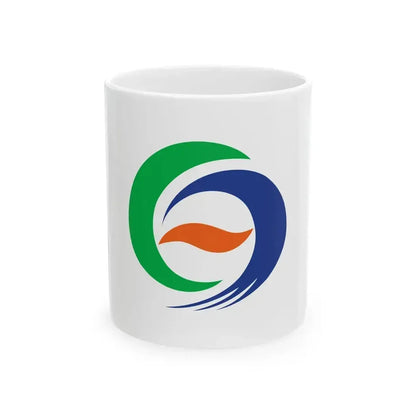 Flag of Hokuei Tottori (Japan) White Coffee Mug 11oz - Go Mug Yourself