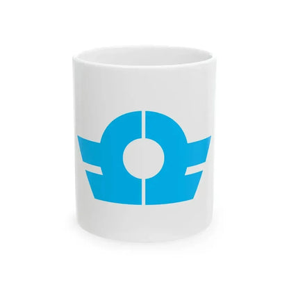 Flag of Hokusei Mie 1956-2003 (Japan) White Coffee Mug 11oz - Go Mug Yourself