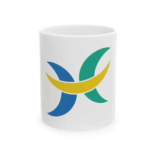 Flag of Hokuto Hokkaido (Japan) White Coffee Mug 11oz - Go Mug Yourself