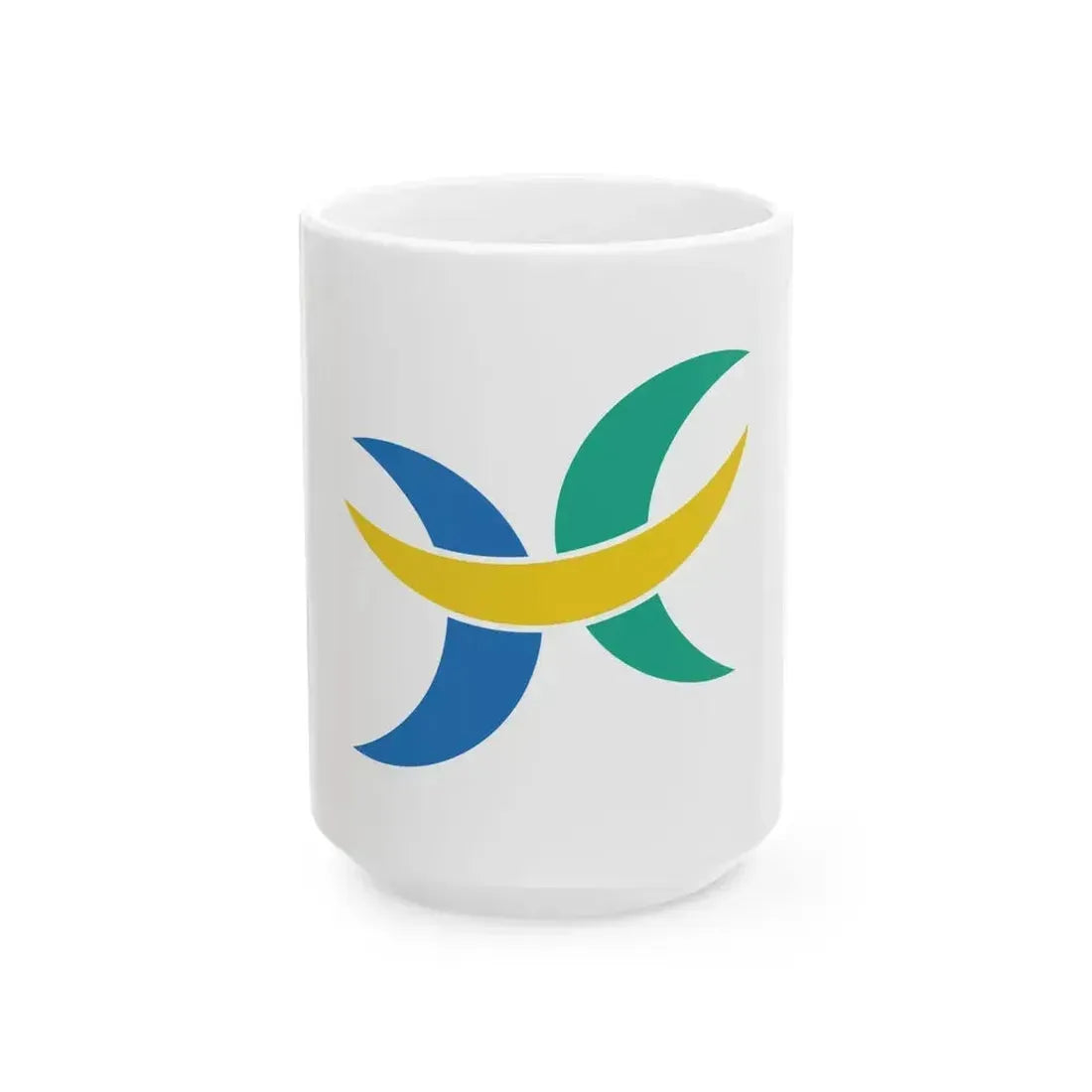 Flag of Hokuto Hokkaido (Japan) White Coffee Mug 15oz - Go Mug Yourself