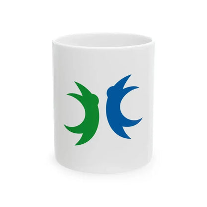 Flag of Hokuto Yamanashi (Japan) White Coffee Mug 11oz - Go Mug Yourself