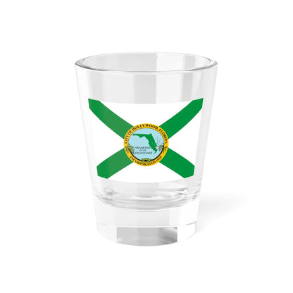 Flag of Hollywood Florida (United States) Shot Glass 1.5oz 1.5oz - Go Mug Yourself