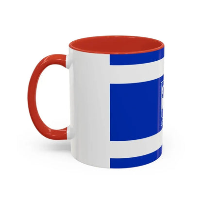 Flag of Holon Israel - Accent Coffee Mug - Go Mug Yourself