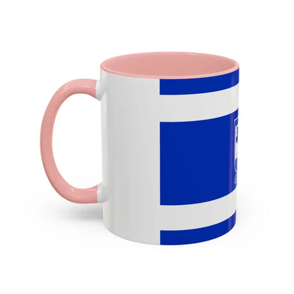 Flag of Holon Israel - Accent Coffee Mug - Go Mug Yourself