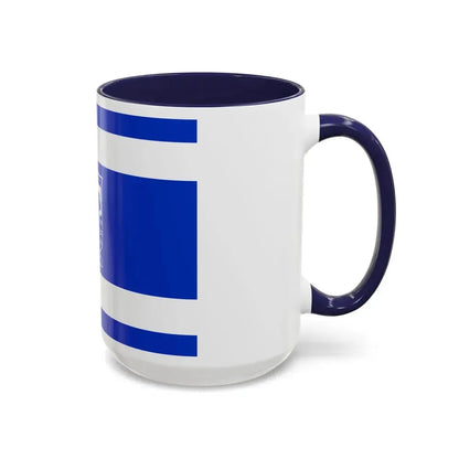 Flag of Holon Israel - Accent Coffee Mug - Go Mug Yourself