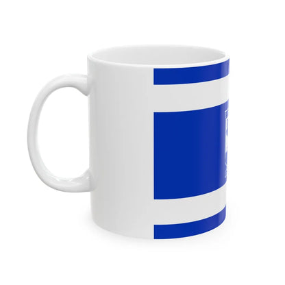 Flag of Holon Israel - White Coffee Mug-Go Mug Yourself