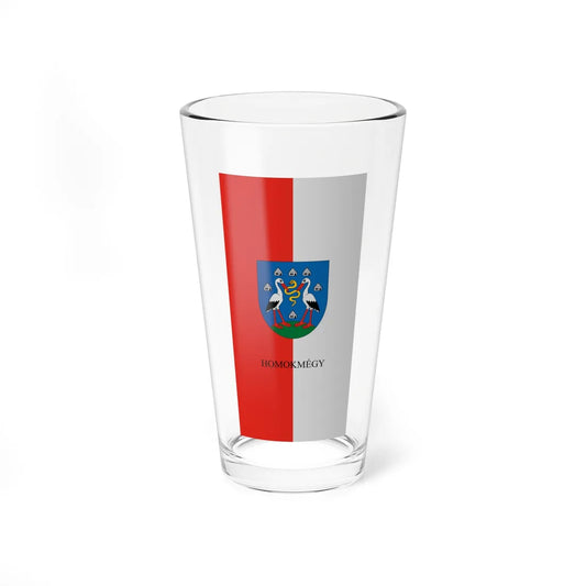 Flag of Homokmegy vertical (Hungary) Pint Glass 16oz 16oz - Go Mug Yourself