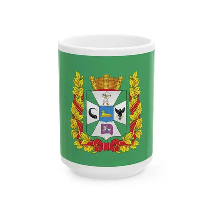 Flag of Homyel Voblast (Belarus) White Coffee Mug 15oz - Go Mug Yourself