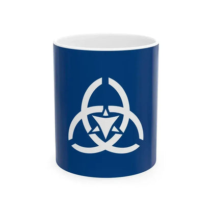 Flag of Honami Fukuoka (Japan) White Coffee Mug 11oz - Go Mug Yourself