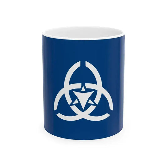 Flag of Honami Fukuoka (Japan) White Coffee Mug 11oz - Go Mug Yourself