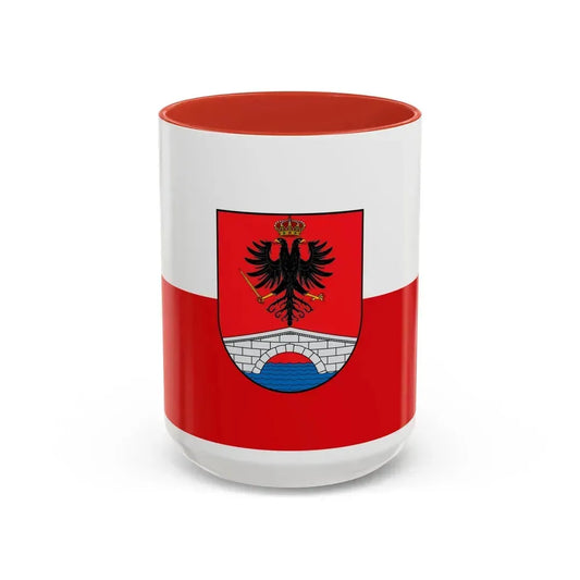 Flag of Honda Tolima Colombia - Accent Coffee Mug 15oz Red - Go Mug Yourself