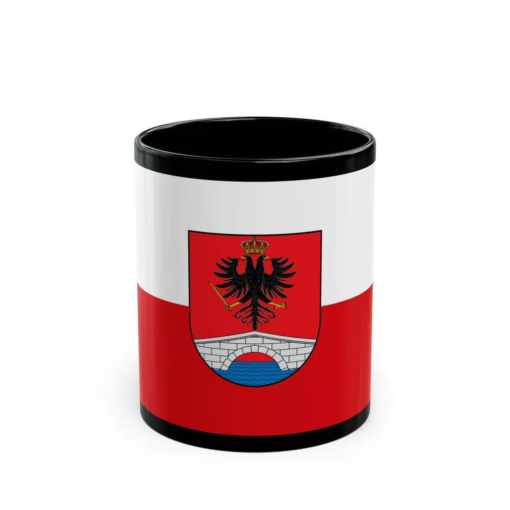 Flag of Honda Tolima Colombia - Black Coffee Mug-11oz-Go Mug Yourself