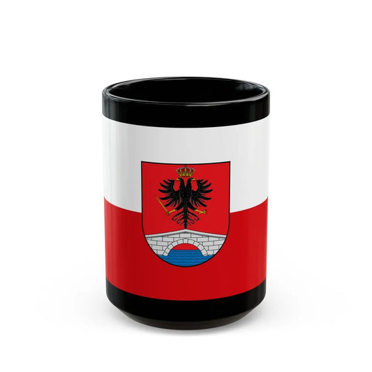 Flag of Honda Tolima Colombia - Black Coffee Mug-15oz-Go Mug Yourself