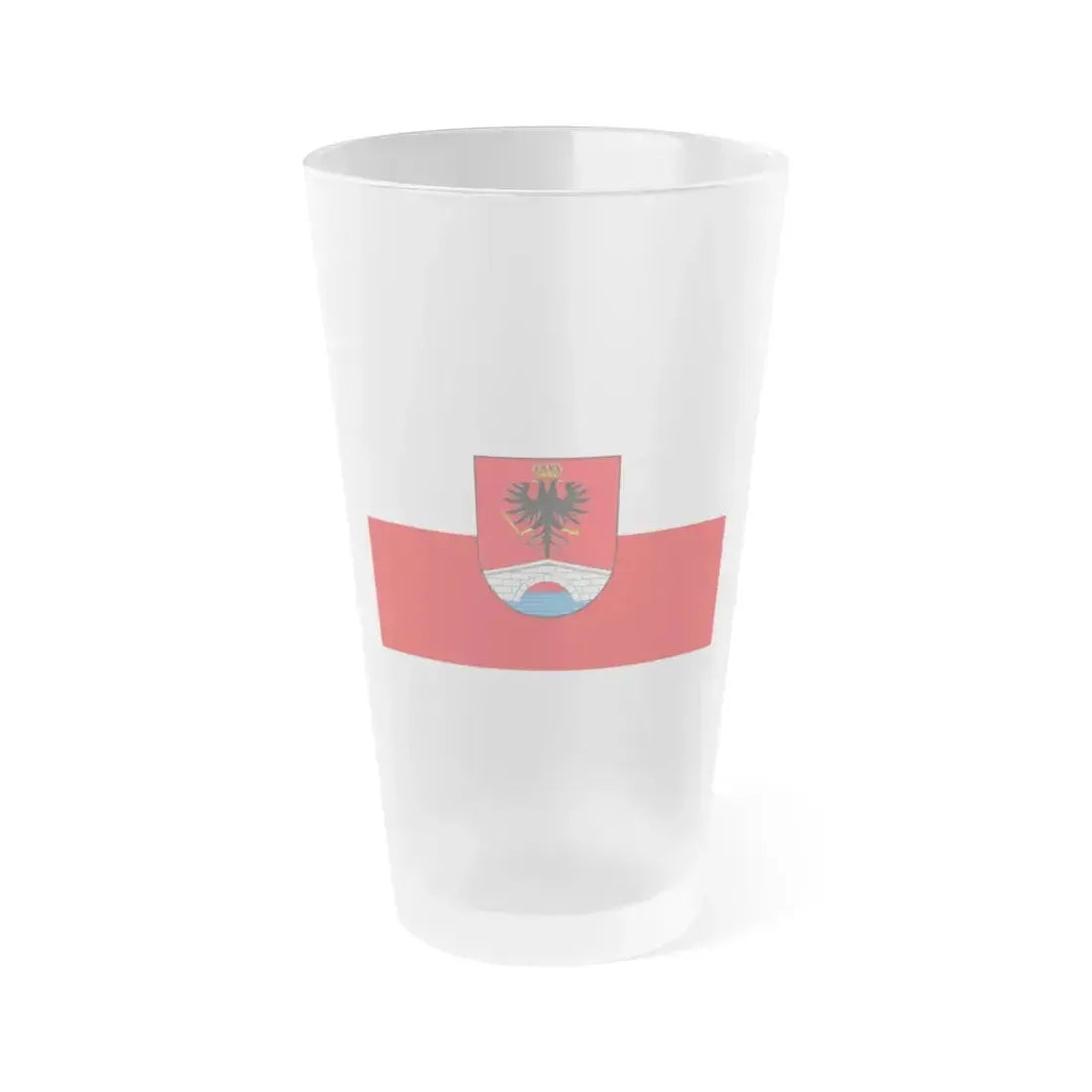 Flag of Honda Tolima Colombia - Frosted Pint Glass 16oz 16oz Frosted - Go Mug Yourself