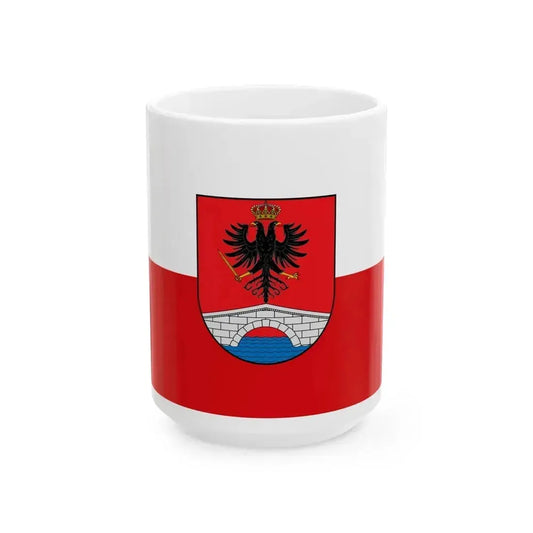 Flag of Honda Tolima Colombia - White Coffee Mug 15oz - Go Mug Yourself