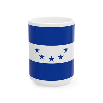 Flag of Honduras 1866-1898 Alternative (Honduras) White Coffee Mug 15oz - Go Mug Yourself