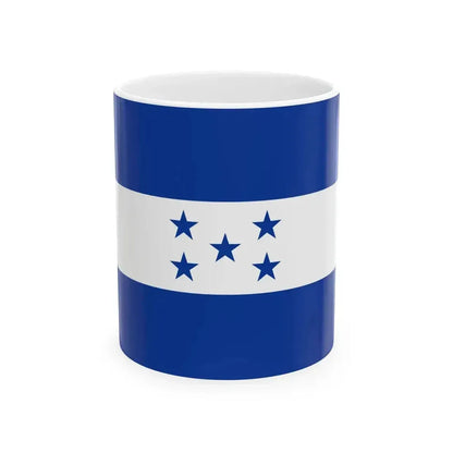 Flag of Honduras 1866-1949 (Honduras) White Coffee Mug 11oz - Go Mug Yourself