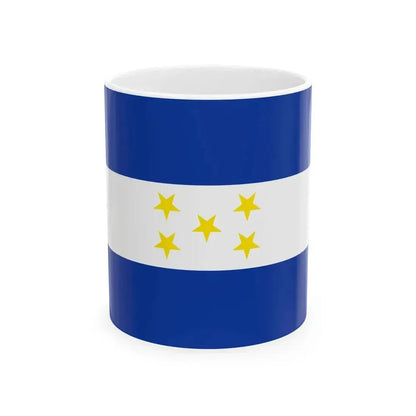 Flag of Honduras 1898-1949 (Honduras) White Coffee Mug 11oz - Go Mug Yourself