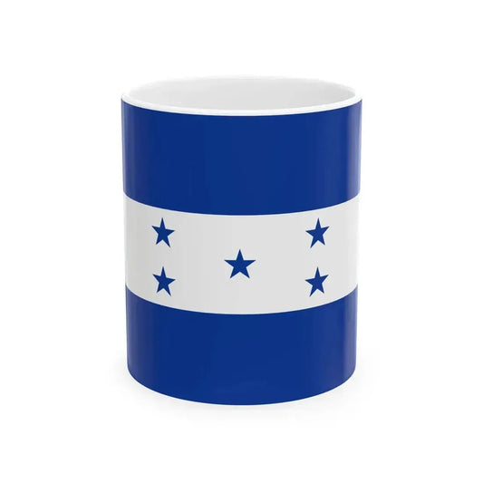 Flag of Honduras 1949-2022 3-2 (Honduras) White Coffee Mug 11oz - Go Mug Yourself