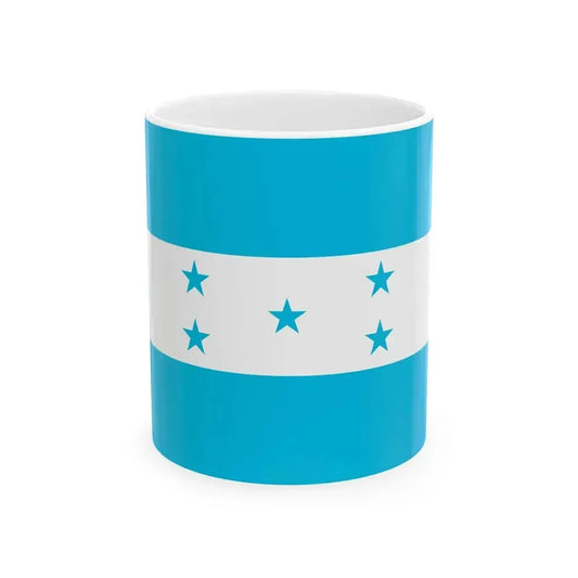 Flag of Honduras 3-2 (Honduras) White Coffee Mug 11oz - Go Mug Yourself