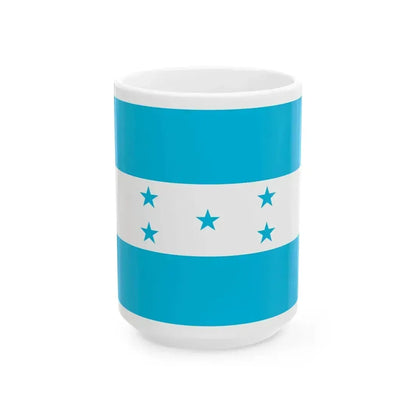 Flag of Honduras 3-2 (Honduras) White Coffee Mug 15oz - Go Mug Yourself