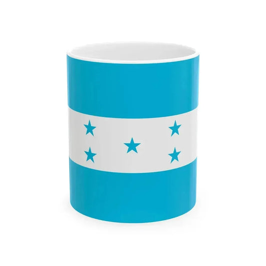 Flag of Honduras (Honduras) White Coffee Mug 11oz - Go Mug Yourself