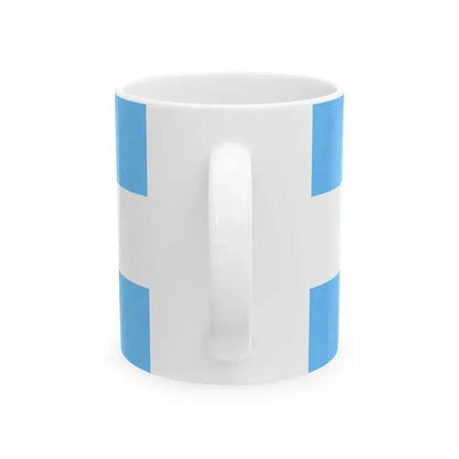 Flag of Honduras Maya blue (Honduras) White Coffee Mug - Go Mug Yourself