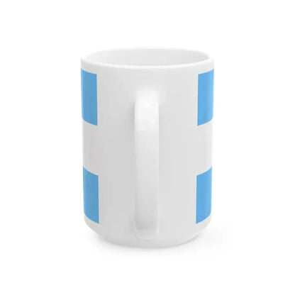 Flag of Honduras Maya blue (Honduras) White Coffee Mug - Go Mug Yourself