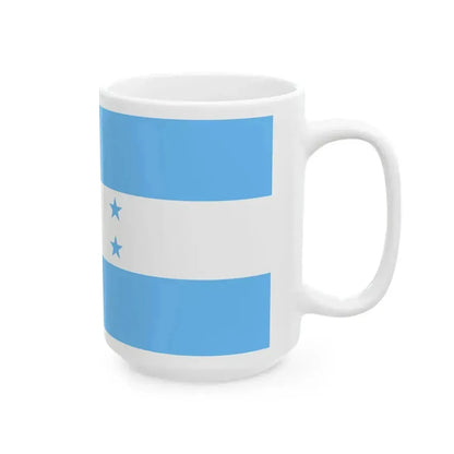 Flag of Honduras Maya blue (Honduras) White Coffee Mug - Go Mug Yourself