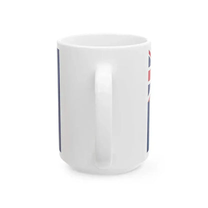 Flag of Hong Kong 1959-1997 3-5 (China) White Coffee Mug - Go Mug Yourself