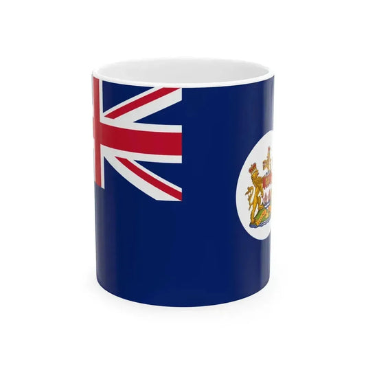 Flag of Hong Kong 1959-1997 (China) White Coffee Mug 11oz - Go Mug Yourself