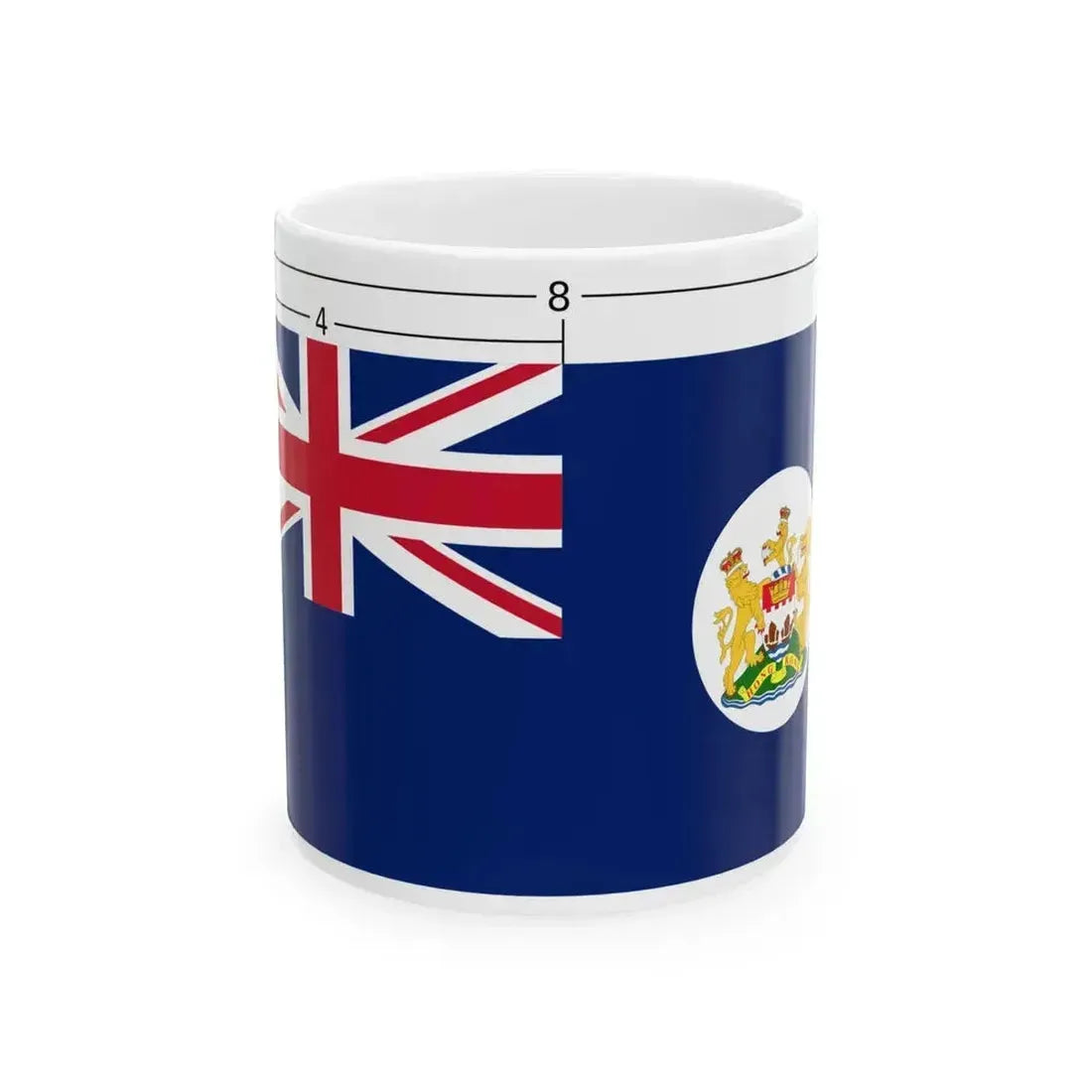 Flag of Hong Kong 1959 Construction (China) White Coffee Mug 11oz - Go Mug Yourself