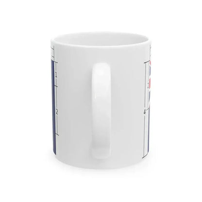 Flag of Hong Kong 1959 Construction (China) White Coffee Mug - Go Mug Yourself